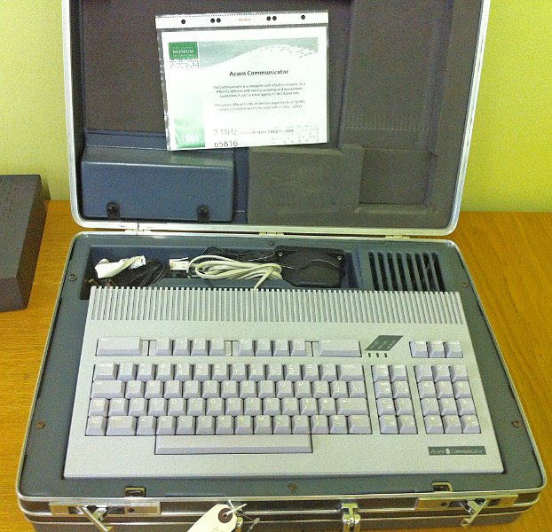 BletchleyPark_TNMOC 077.jpg - The 16-bit Acorn Communicator from 1985 with an inbuilt modem.